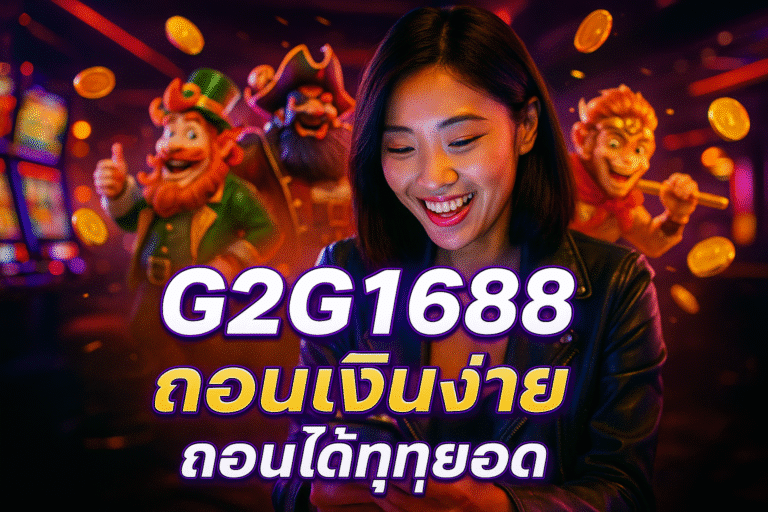 G2G1688 ถอนเงินง่าย ถอนได้ทุกยอด