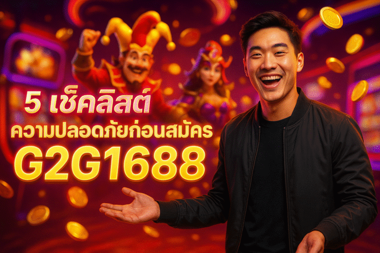 5 เช็คลิสต์ความปลอดภัยก่อนสมัคร G2G1688