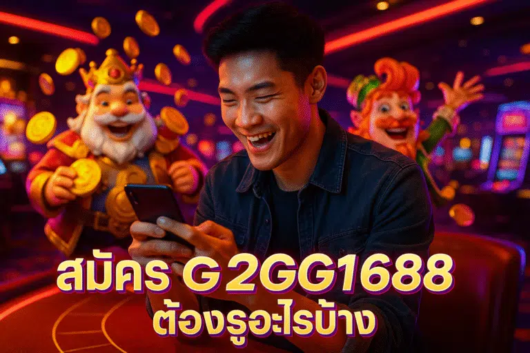 สมัคร G2G1688 ต้องรู้อะไรบ้าง